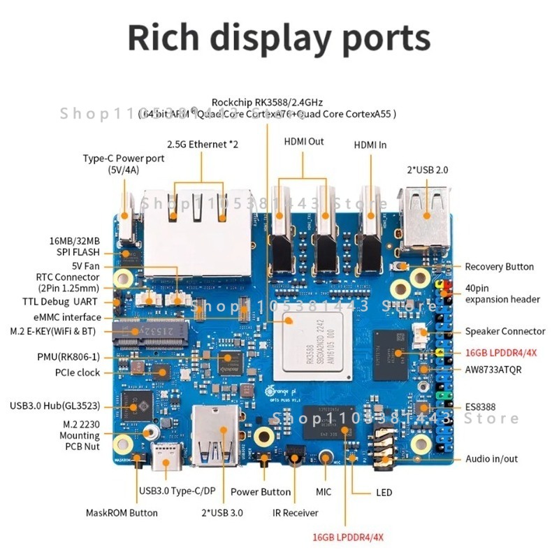 Orange Pi 5 Plus 32gb R-am Sin - Orange Pi 5 Plus 32Gb 评论和价格