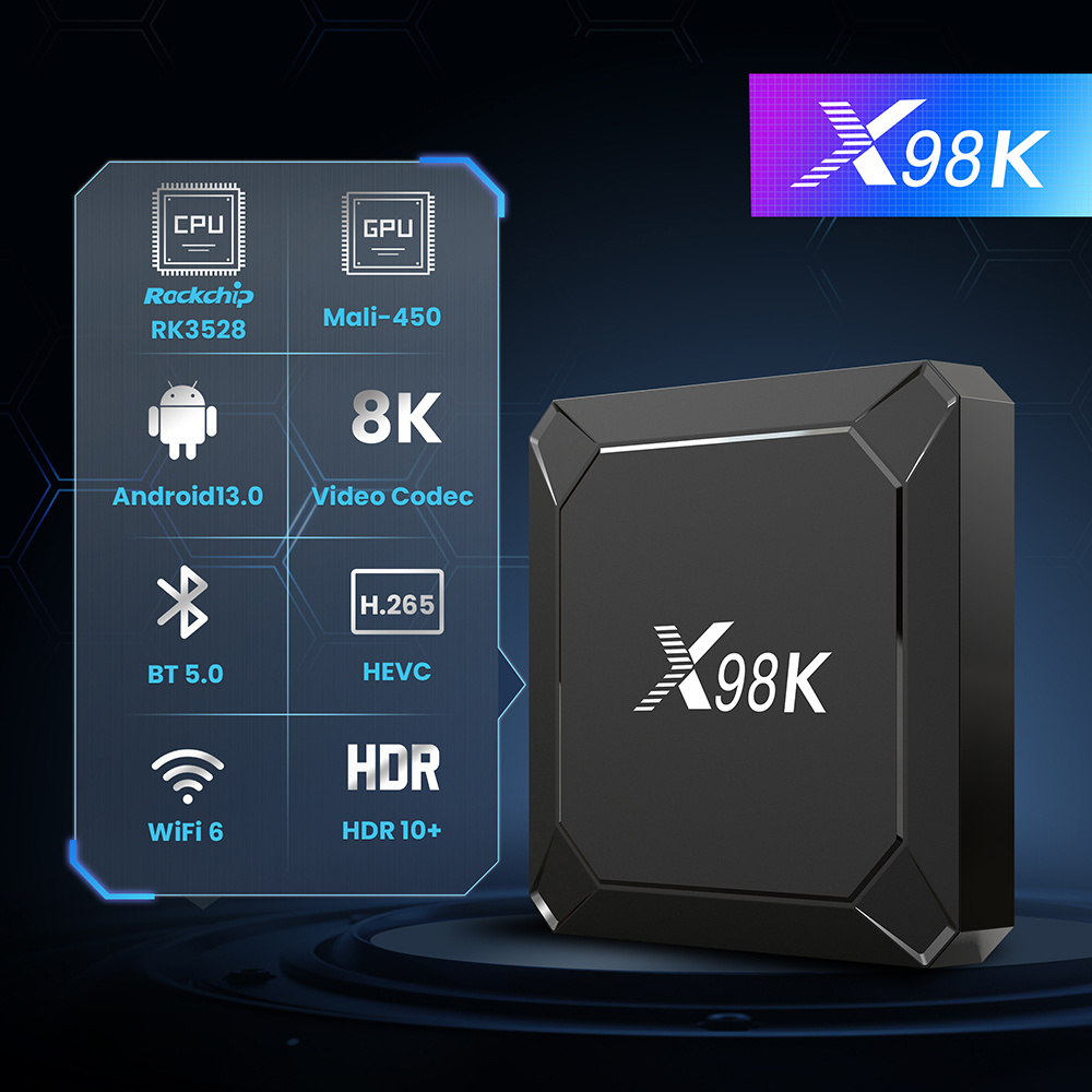 New X98K Android 13 TV Box 8K  - Radxa Rock 5B 16Gb 评论和价格