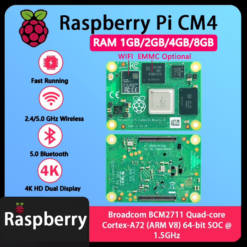 Raspberry Pi CM4 1GB/2GB/4GB/8 - Compute Module 4 32Gb Wifi 评论和价格