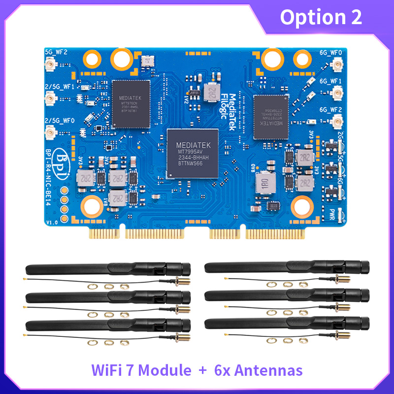 BPI-R4-NIC-BE14 WiFi 7 Module  - Bananapi Bpi R4 Wifi 7 评论和价格