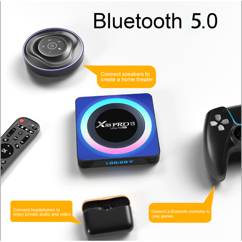 X88 PRO 13 Smart Android 13.0  - Radxa Rock 5B 16Gb 评论和价格