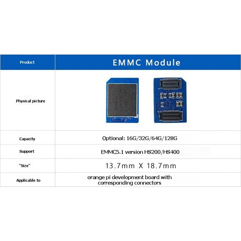 B04B-32GB EMMC Module For Oran - Orange Pi 5 Plus 32Gb 评论和价格
