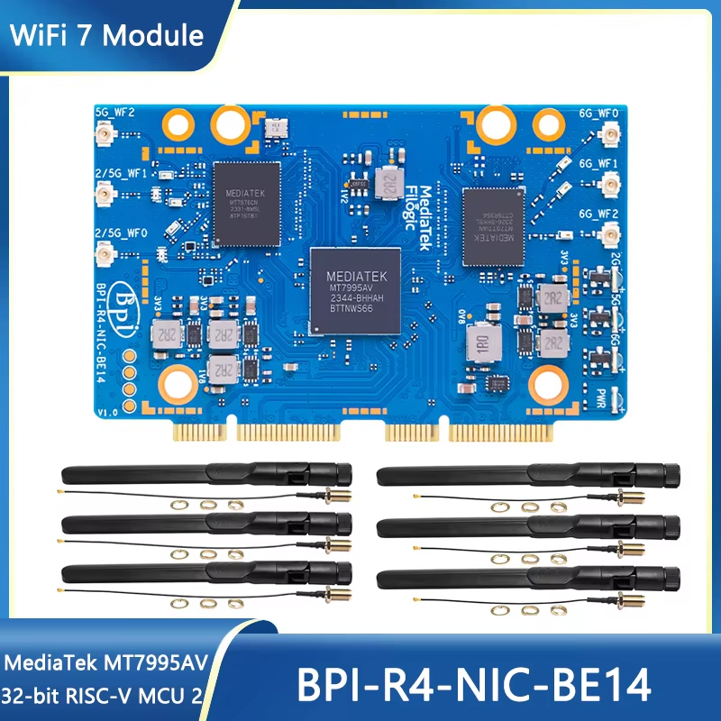 Banana Pi BPI-R4-NIC-BE14 WiFi - Bananapi Bpi R4 Wifi 7 评论和价格