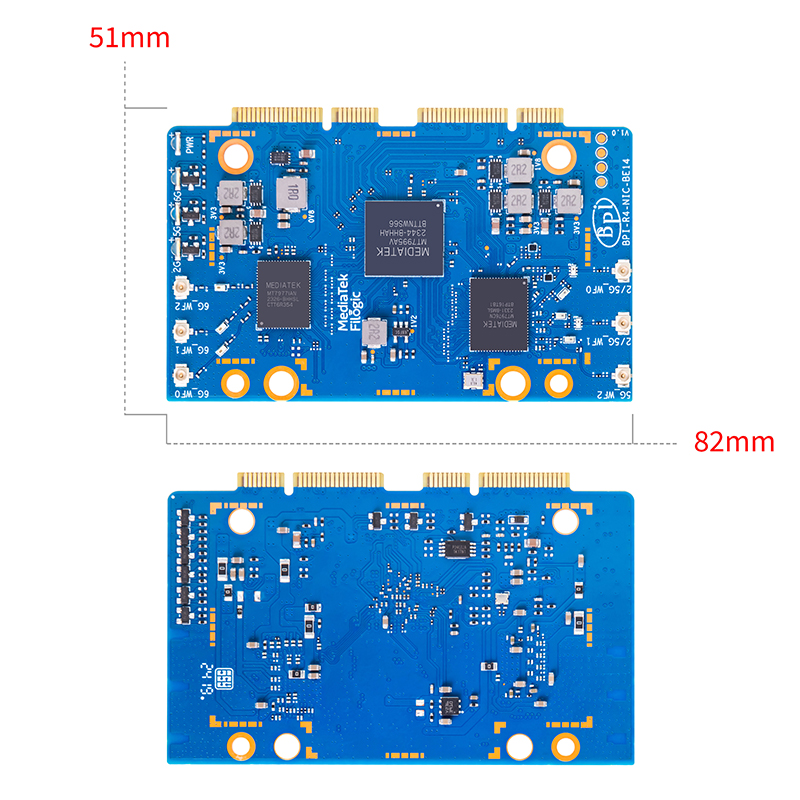 Banana Pi BPI-R4-NIC-BE14 WiFi - Bananapi Bpi R4 Wifi 7 评论和价格