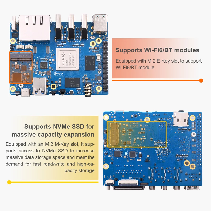 Orange Pi 5 Plus 4 8 16 GB RAM - Rk3588 Mini Pc Board 评论和价格