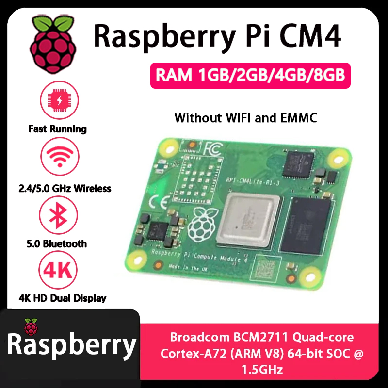 Raspberry Pi CM4 1GB/2GB/4GB/8 - Compute Module 4 32Gb Wifi 评论和价格